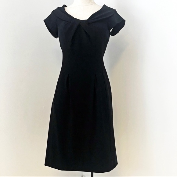 Vintage Moschino 6 Retro Work Cocktail Dress Black - Picture 8 of 12